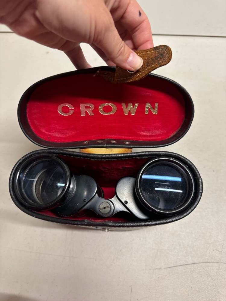 vtg Crown 7 X 50 binoculars with case