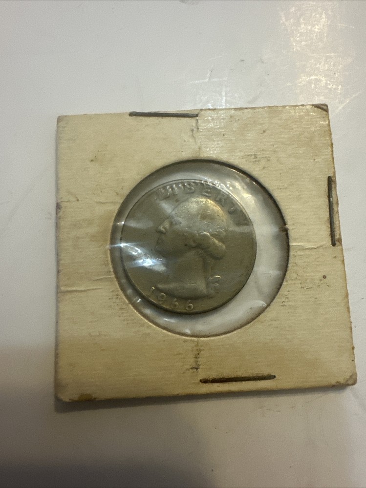 Extremely Rare 1966 Quarter with rim error, no mint mark, Phantom Eagle