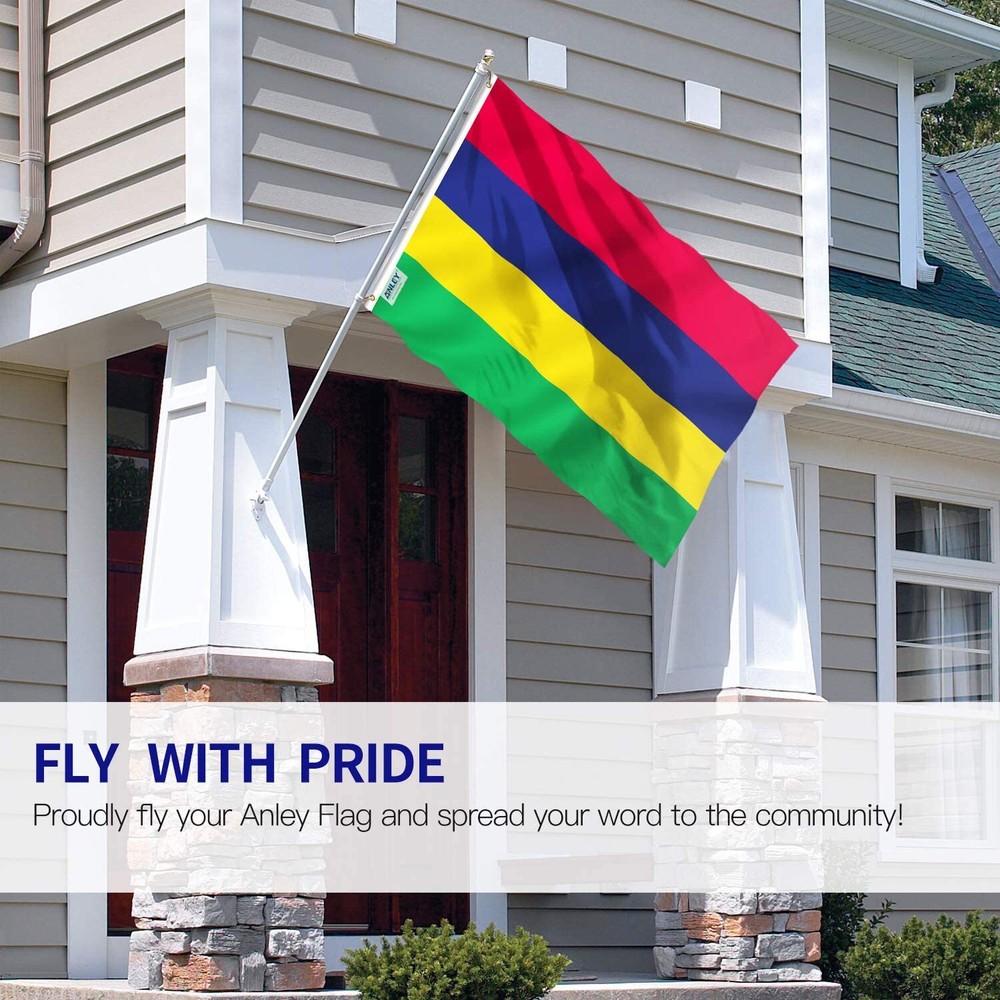 Anley Fly Breeze 3x5 Feet Mauritius Flag - Mauritian Flags Polyester