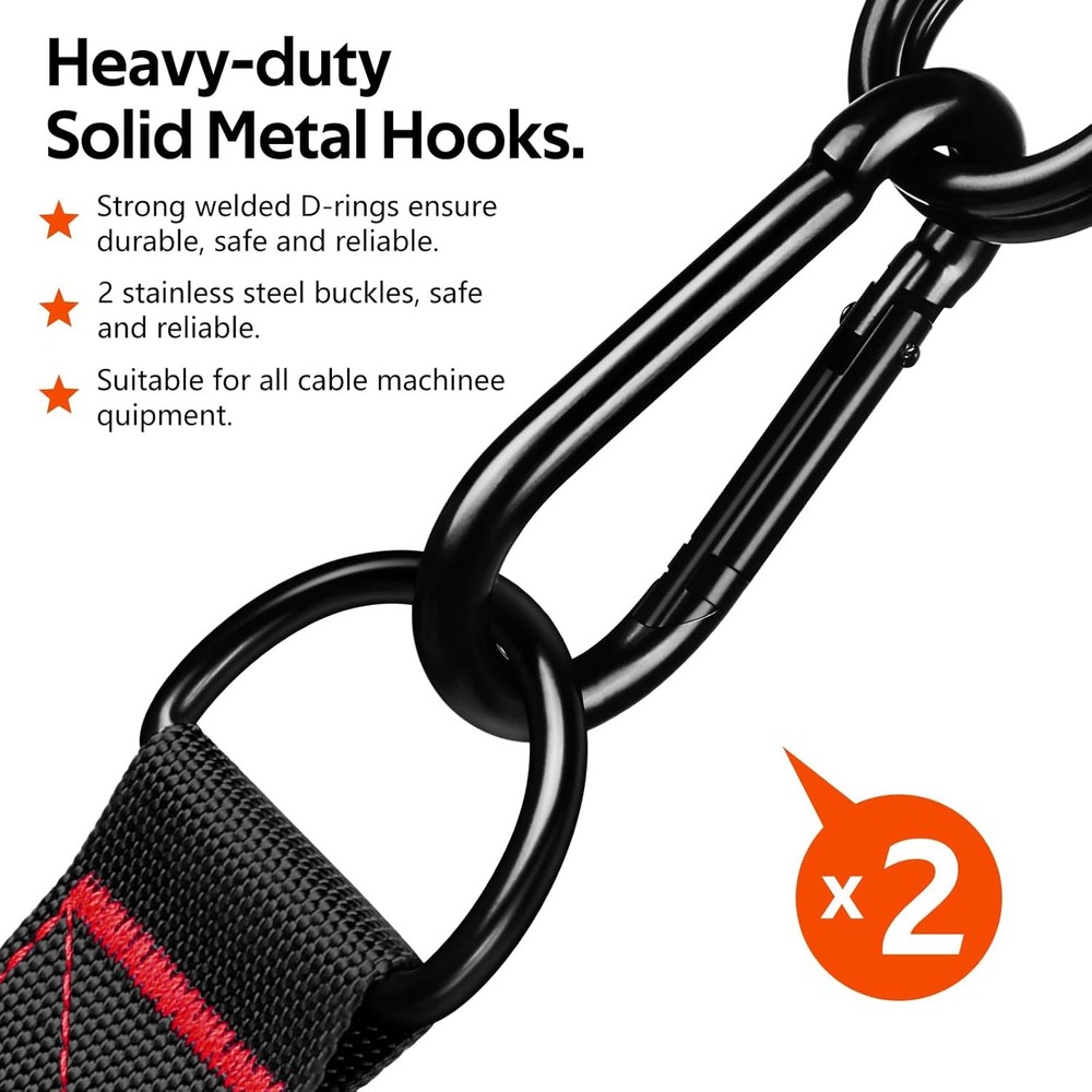 Exercise Handles Replacement Cable Machine Attachments Gym Pulley Pilates Bands