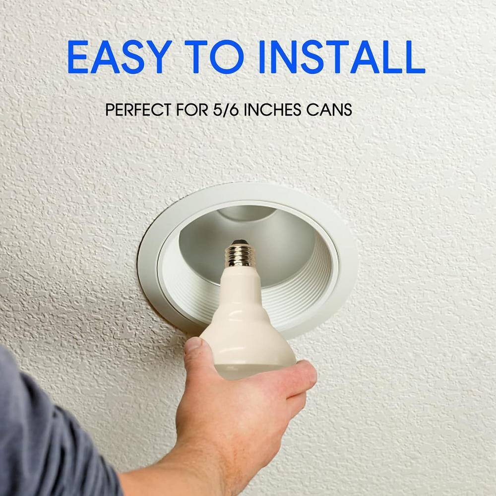 85-Watt Equivalent BR30 Daylight (5000K) Dimmable LED Light Bulb 900 Lumens (12-