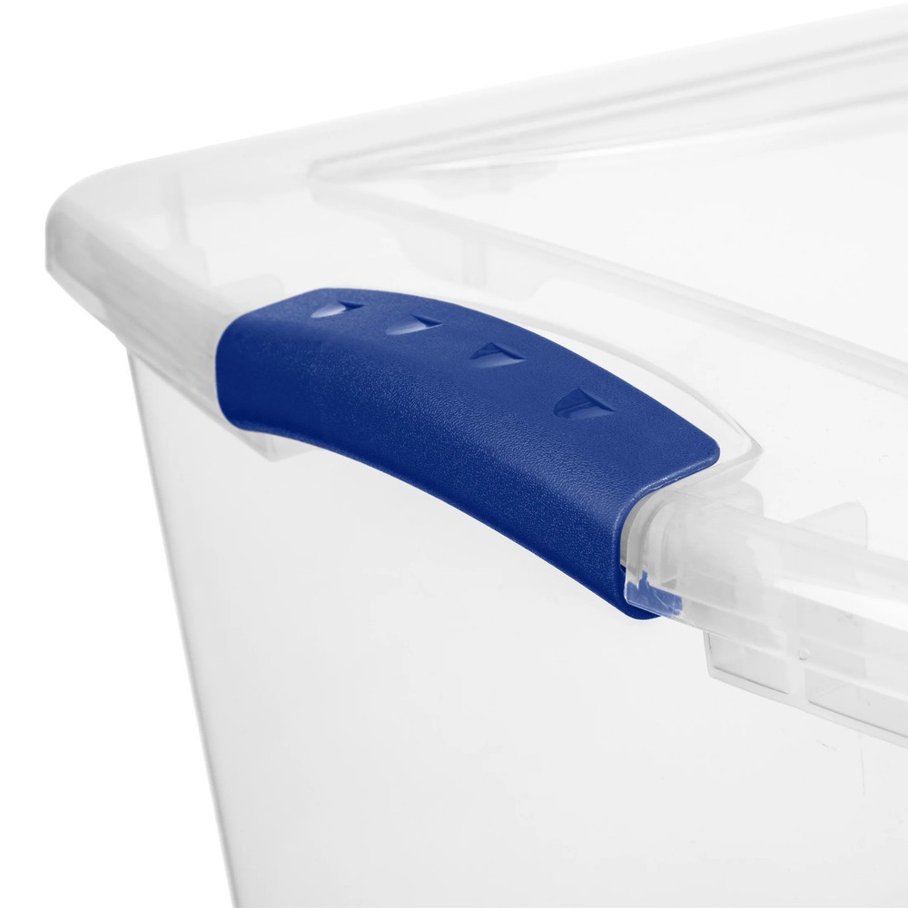 Sterilite Large Latching Storage Bin 66 Quart Blue