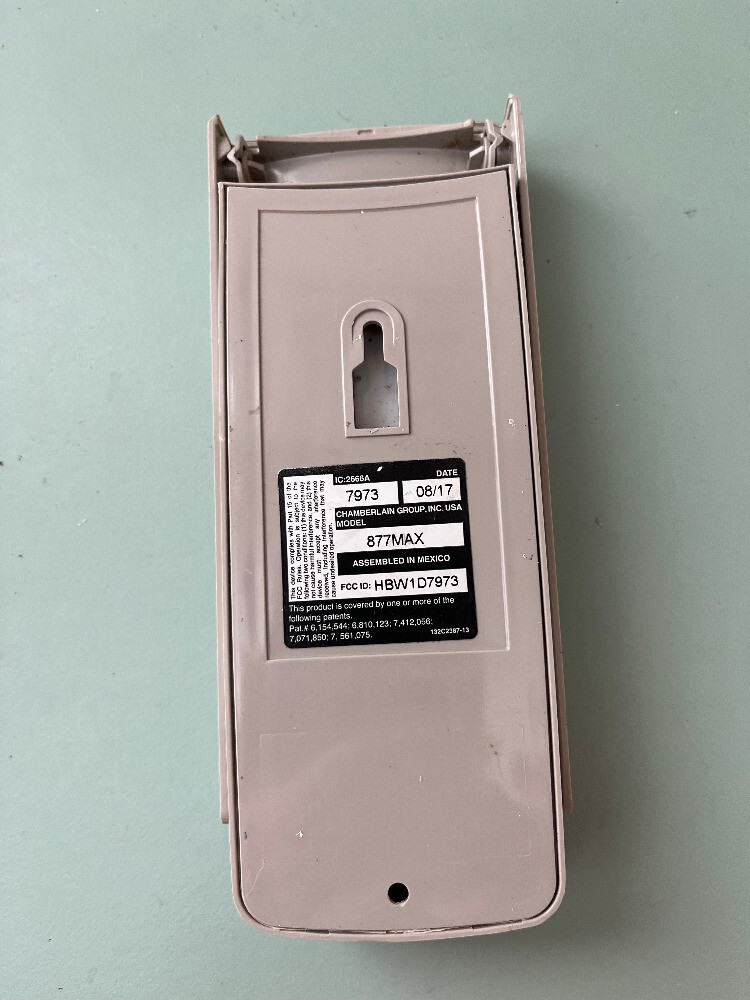 Liftmaster Garage Door Opener Wireless Keypad Model 877MAX