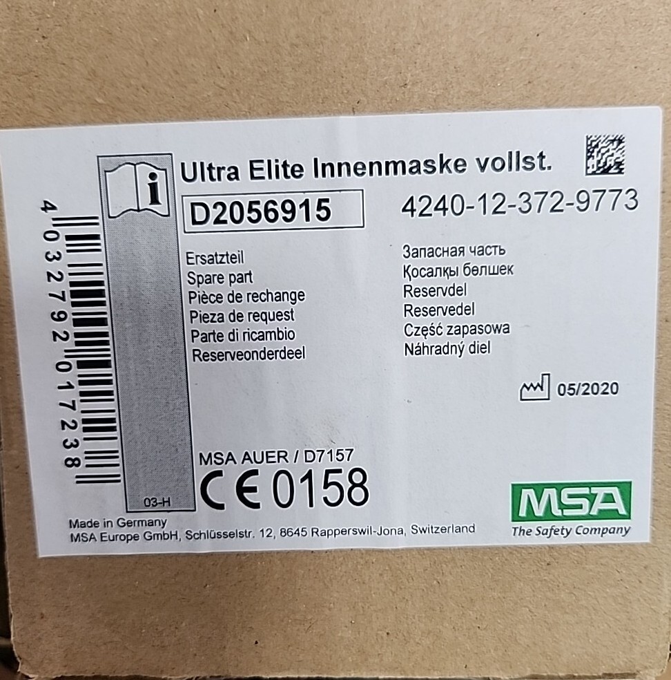 MSA Ultra Elite Breathing Apparatus Spare Part