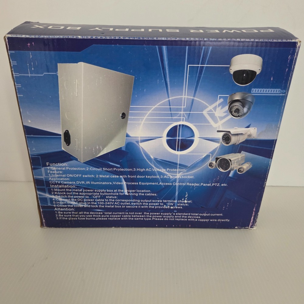 Power Supply Distribution Box CCTV DVR IR Illuminators DC1218-10A