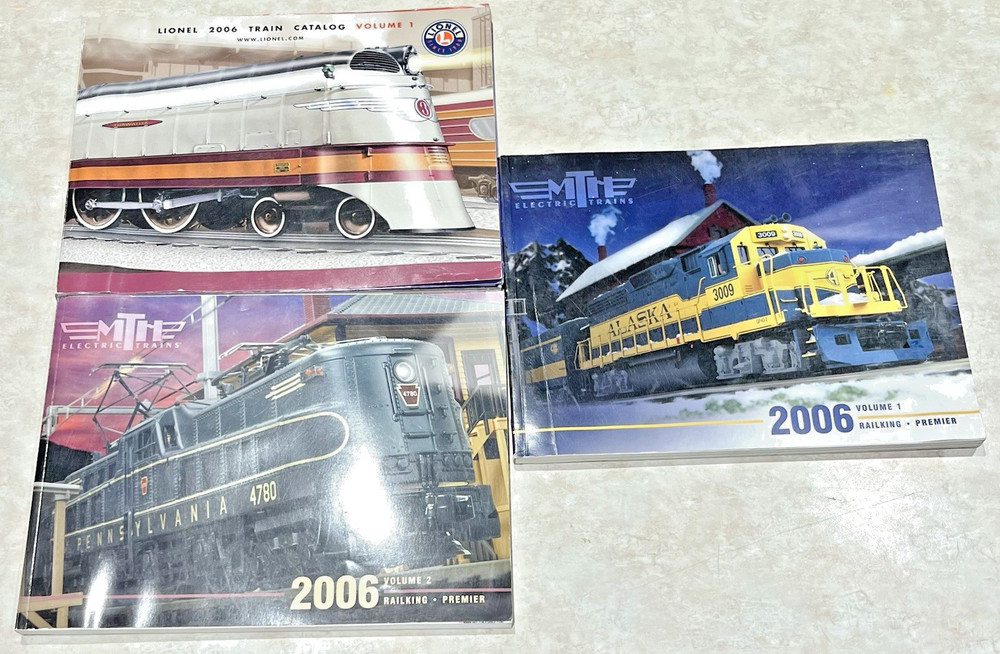 2006 Lionel Train Catalog 1 & (2) MTH Train Catalogs 2006 - 3/Total Model # Info