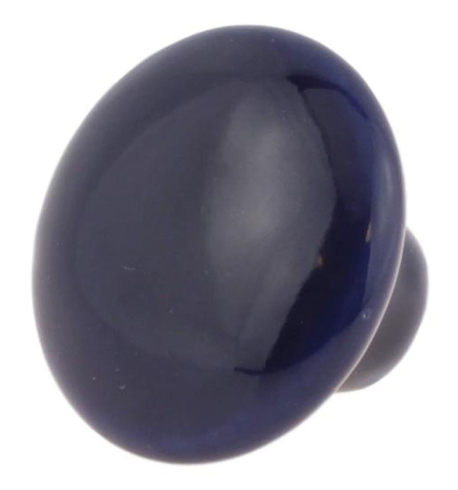 1-1/2" Ceramic Knob Navy Blue