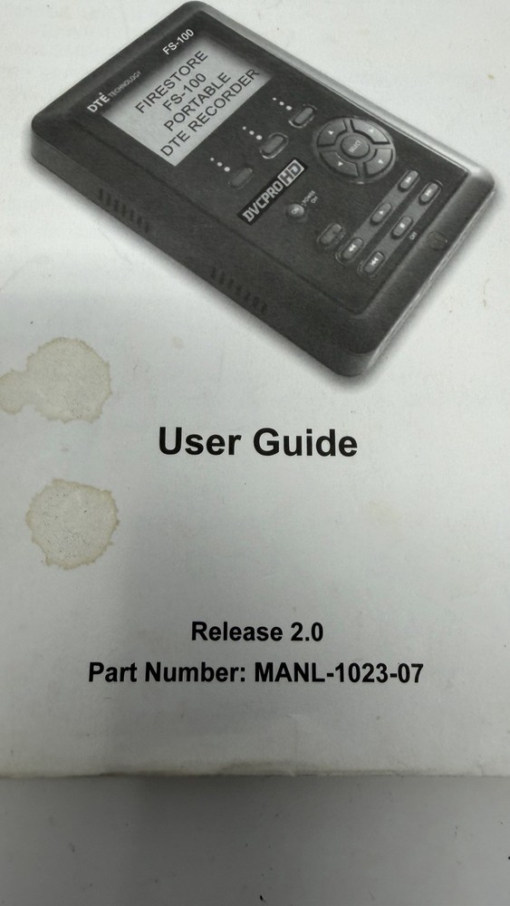Focus Enhancement FS-100 DVCPRO HD User Guide Only