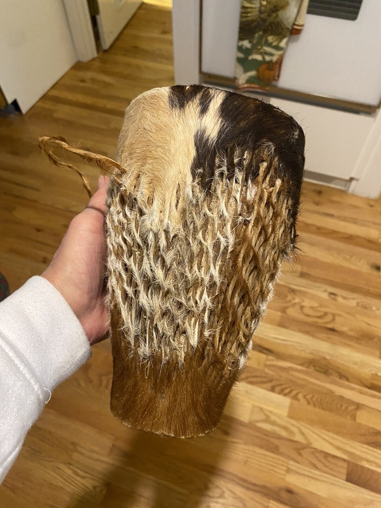 African Animal Hide Hand Drum 10”