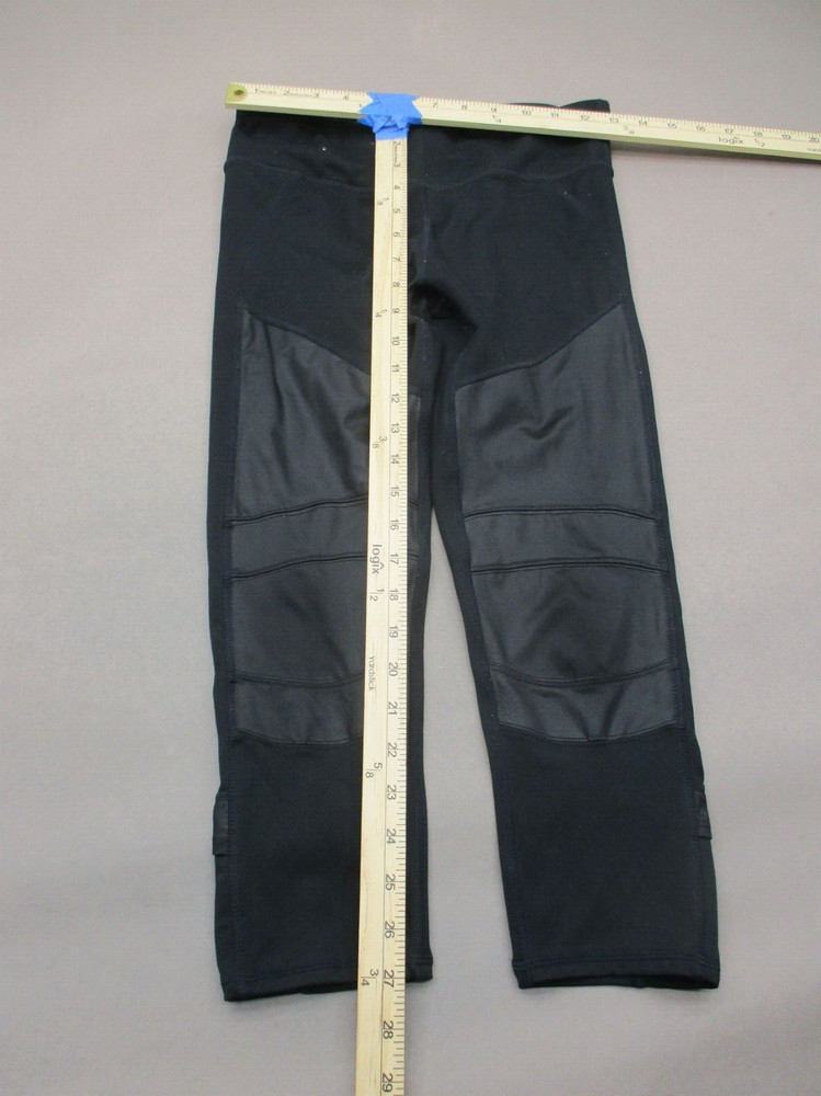 Fabletics Size S Womens BLK Patch Stretch Pull On Athletic Cropped Leggings 871