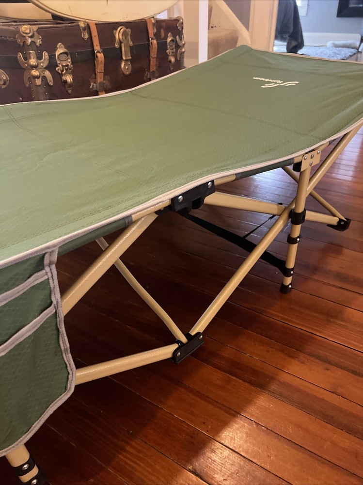 Sportneer Camping Cot, Sleeping Cot 2 Side Pockets 450LBS(Max Load) Camping