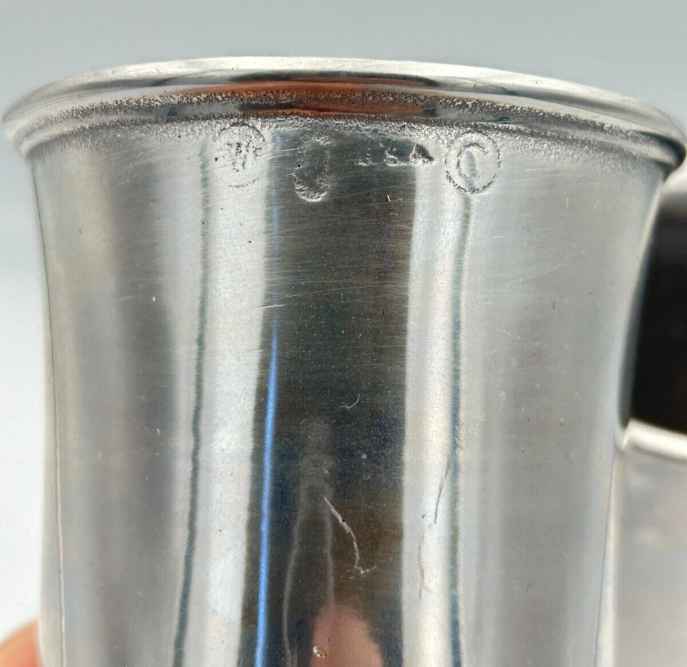 Vintage Silver Tone 7" Cast Metal Goblets