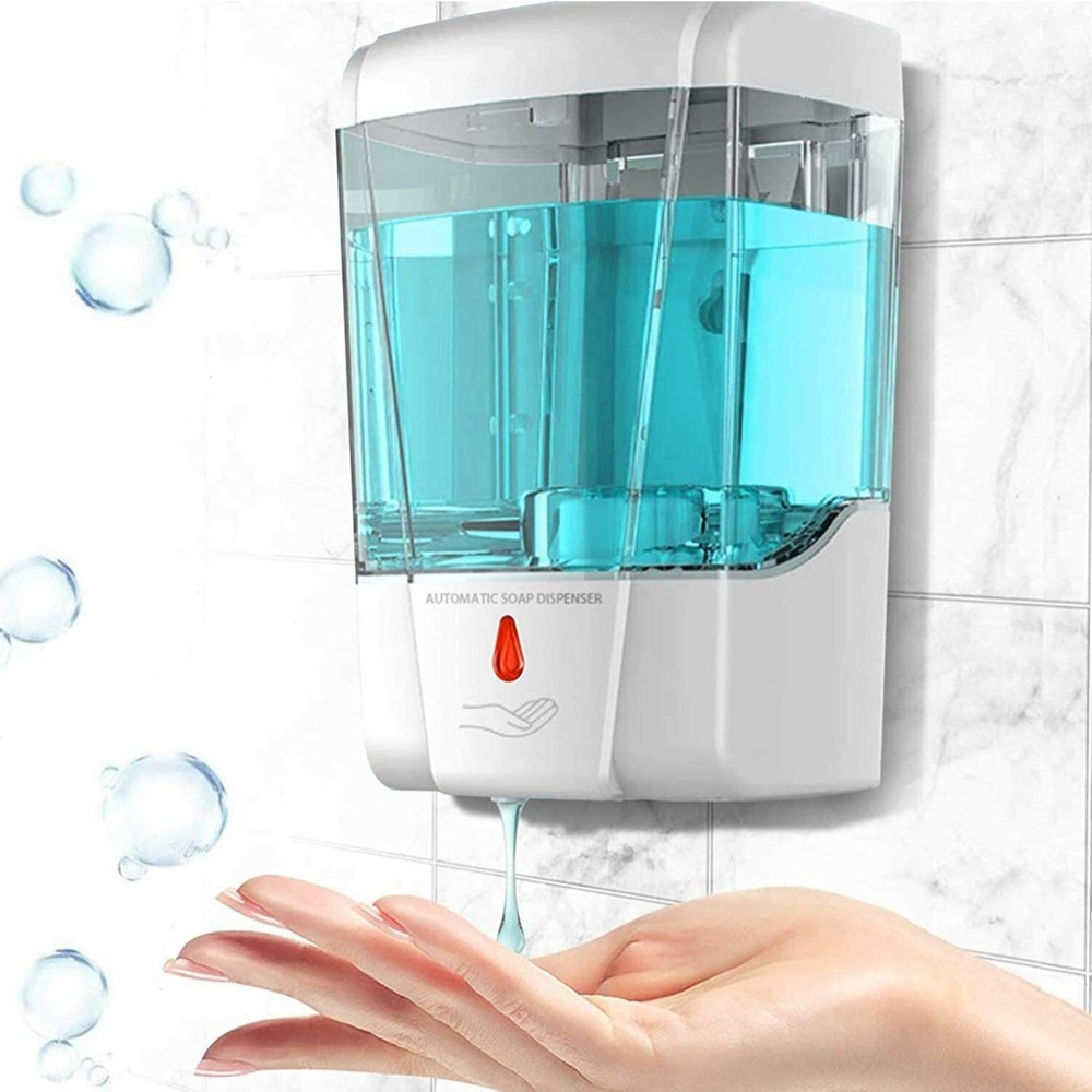 700ml Automatic Soap Dispenser IR Sensor Dispenser Touchless Hand Free Wall