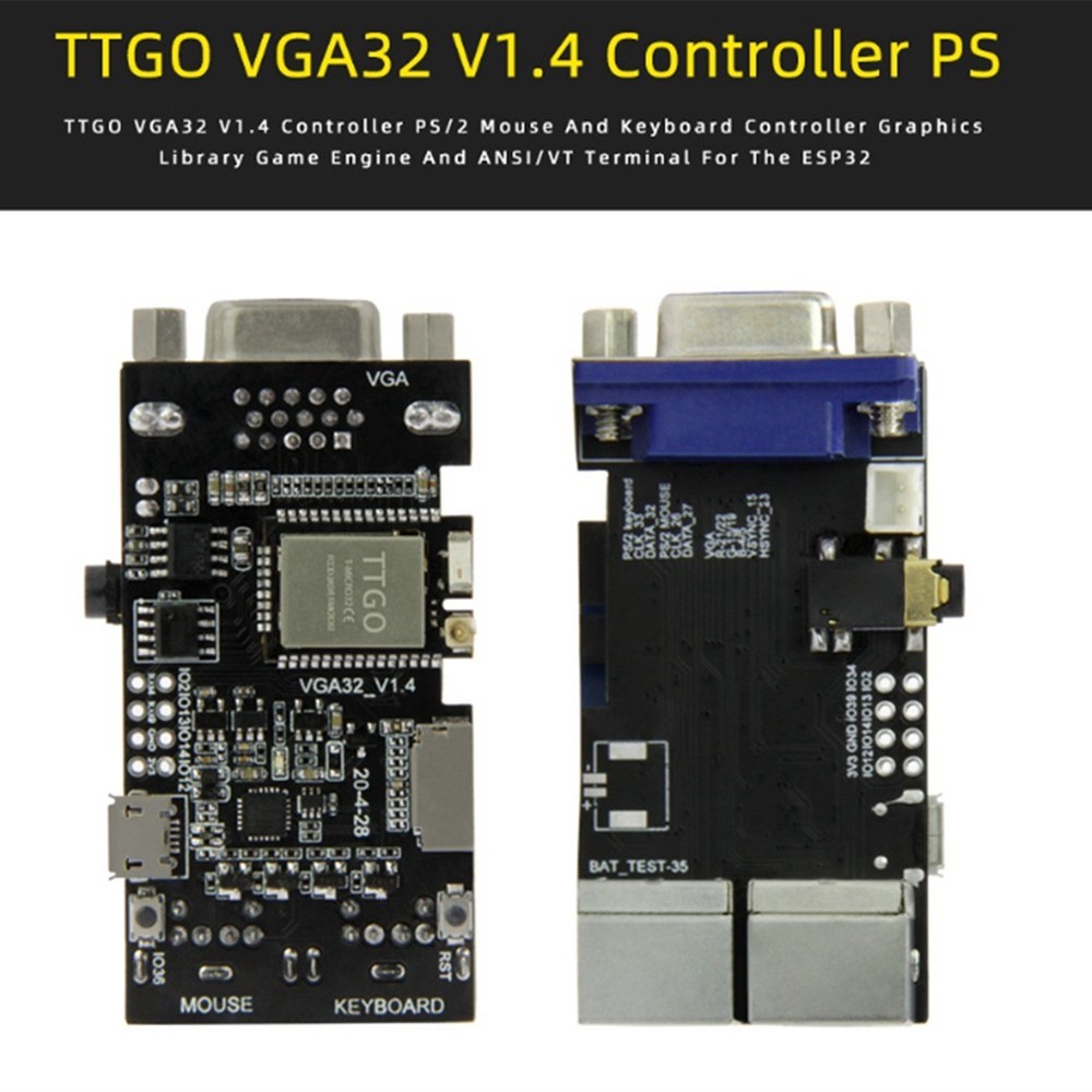 VGA32 VGA PSRAM V1.4 Controller PS/2 Mouse Keyboard Graphics Bibli6183