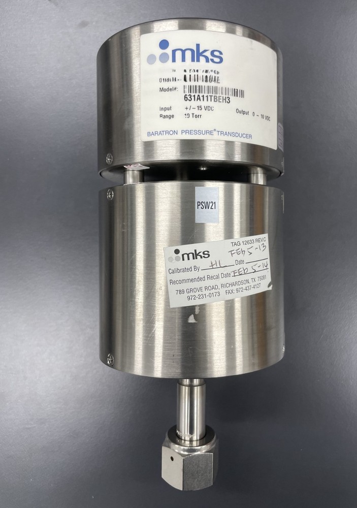 MKS GUAGE BARATRON PRESSURE TRANSDUCER 631A11TBEH3