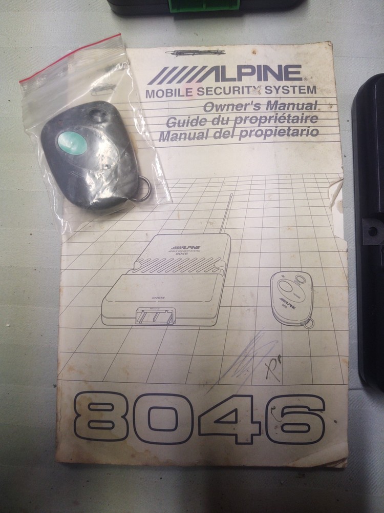 Vintage / Old School Alpine 8046 Security System