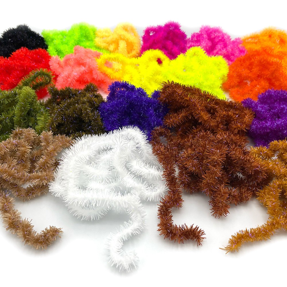 UV FLEXI SQUISHENILLE - Hareline Fly Tying Chenille - Micro Small Medium Large
