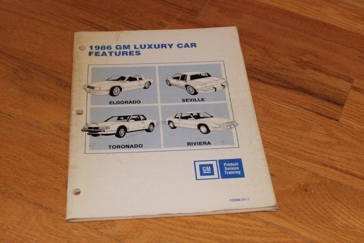 1986 GM Luxury Cars Features Training Booklet