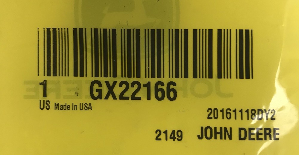 GX22166 John Deere OEM Fuel Tank Cap