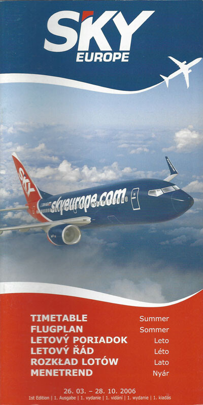 Sky Europe system timetable 3/26/06 [0104] Buy 4+ save 25%