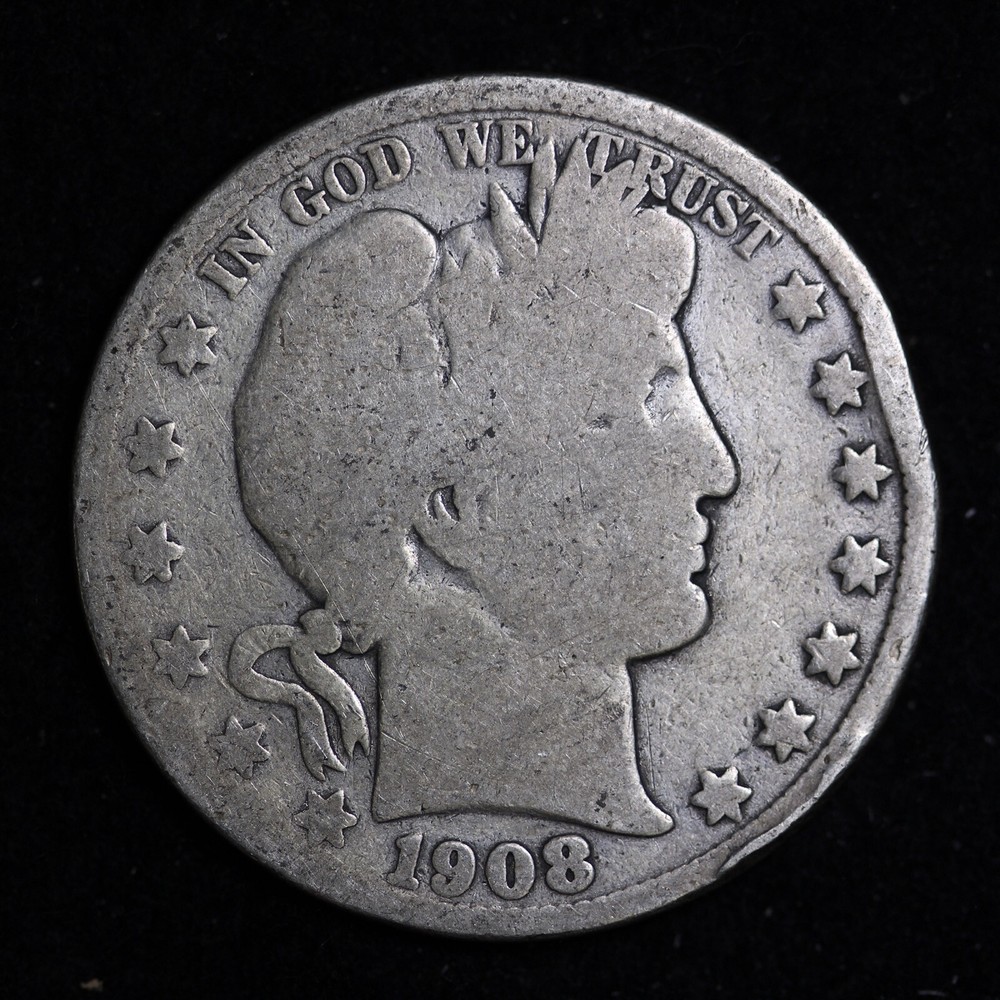 1908-O Barber Silver Half Dollar BO60