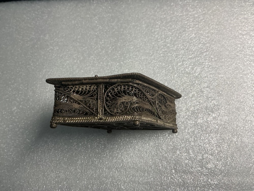 jewerly filligree sterling box