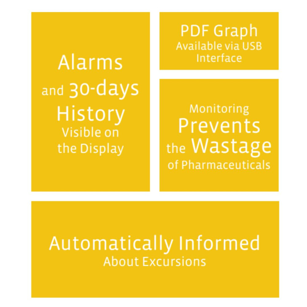 2 L (Refrigeration Version), Temperature Data Logger, Monitor with Sensor and Al