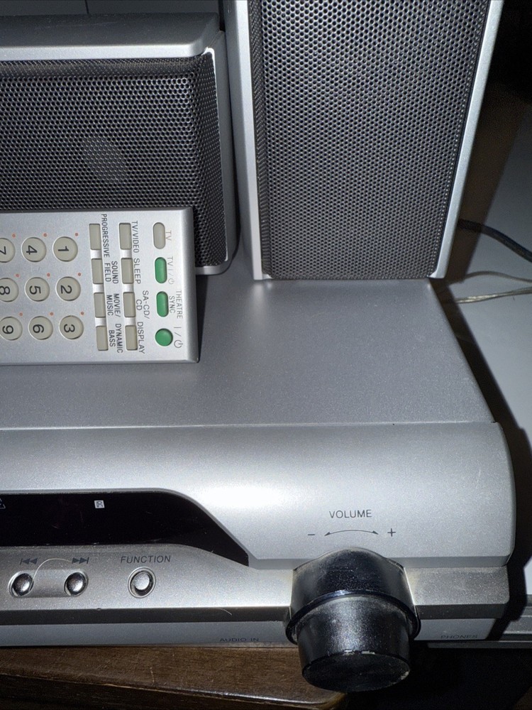 Sony HCD-DX375 S-Master 5-Disc DVD/CD Player WSpeakers & Remote Read Description
