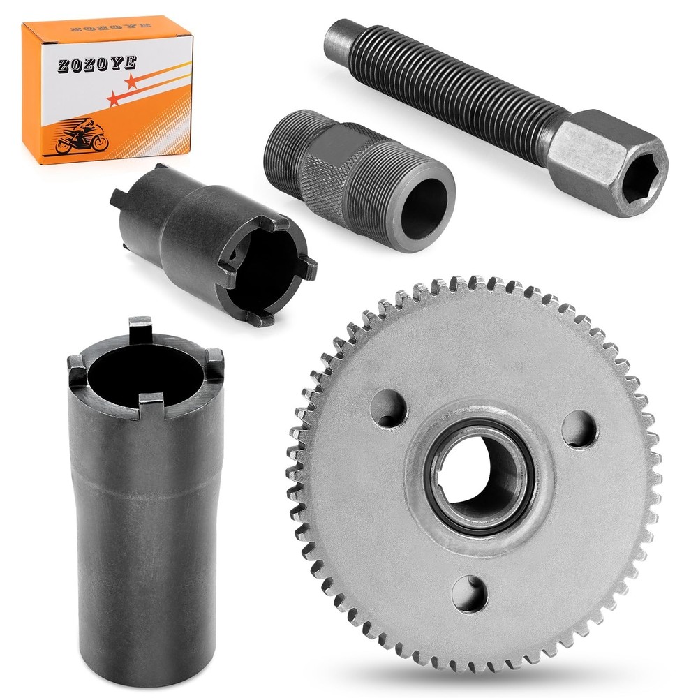 Starter Clutch Kit Flywheel Puller & Nut Tool for GY6 Scooter 125cc 150cc 152...