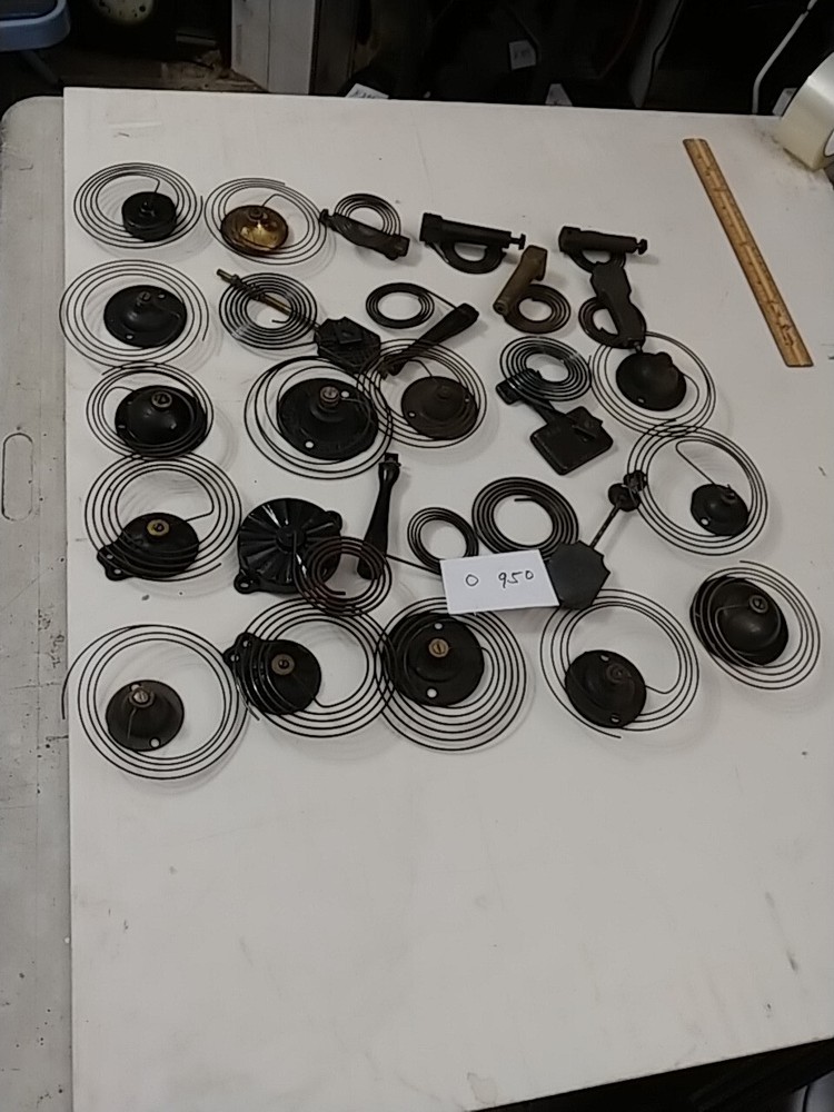 25 ASSORTED CLOCK COIL STRIKE GONGS
