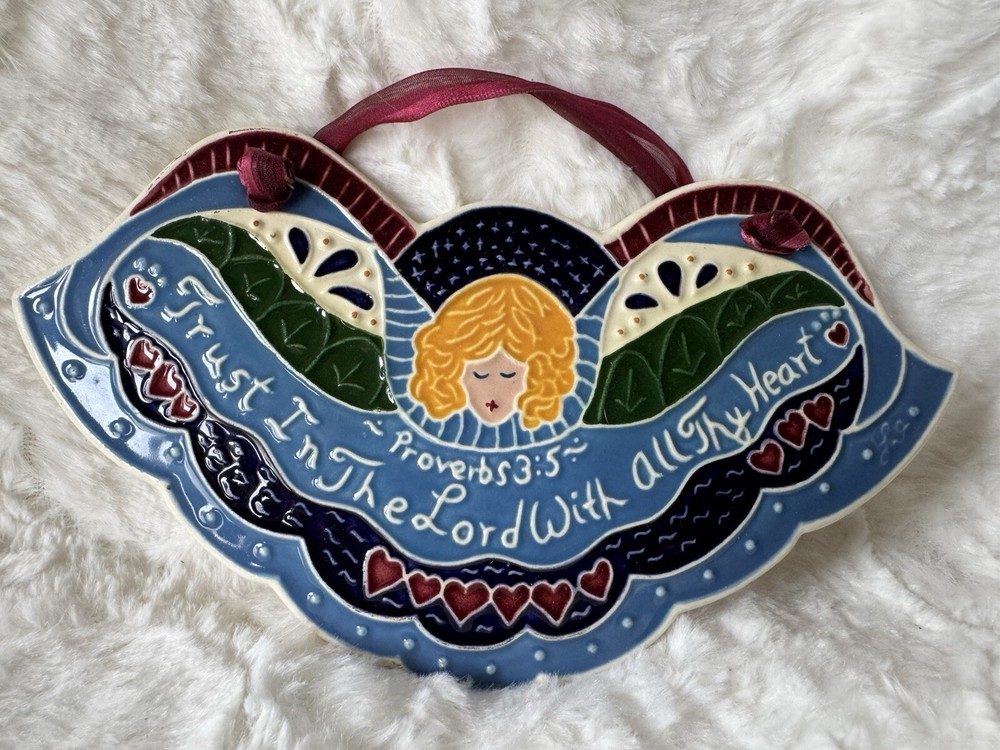 J. Duban Designs Décor Wall Hanging Tile Proverbs 3:5- 7” X 4.5”.