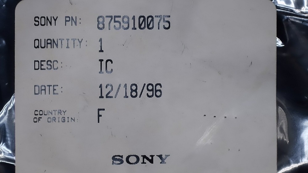Sony 875910075 (Harris CA1394E) TV Horizontal Processor DIP8 - New, Sealed