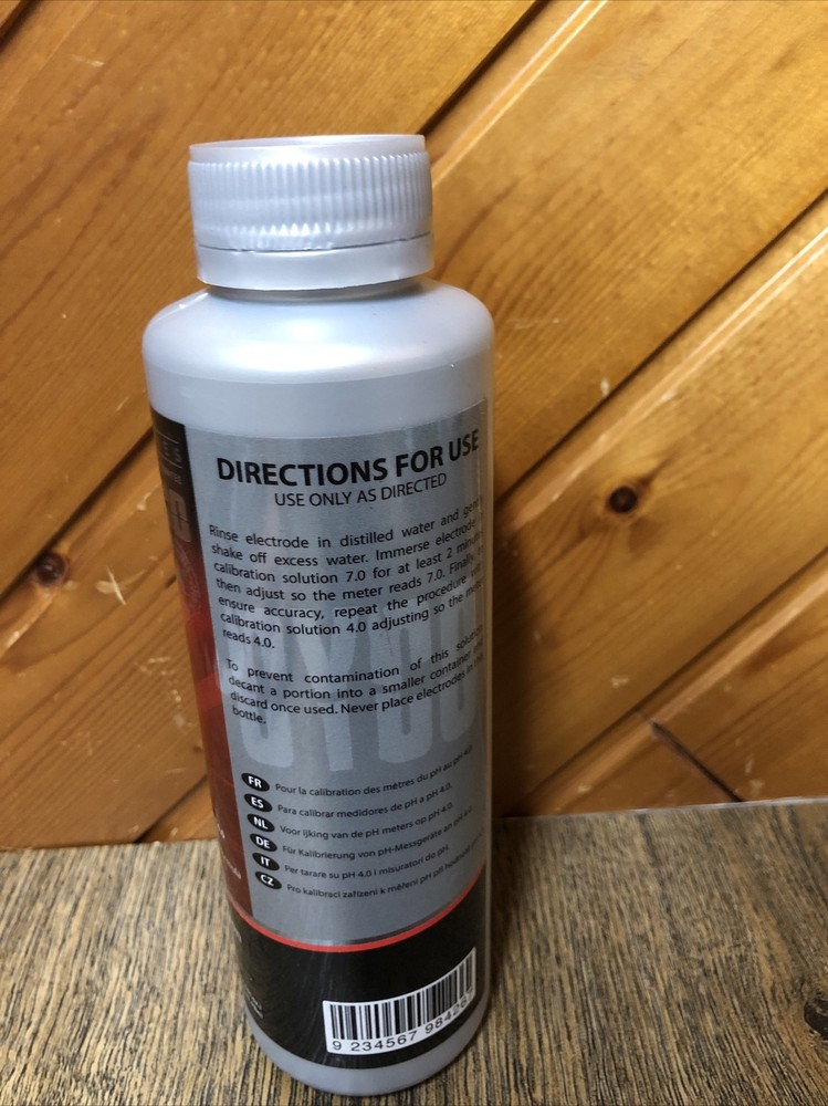Cyco Nutrients Calibration pH 4.0 Solution 500ml New