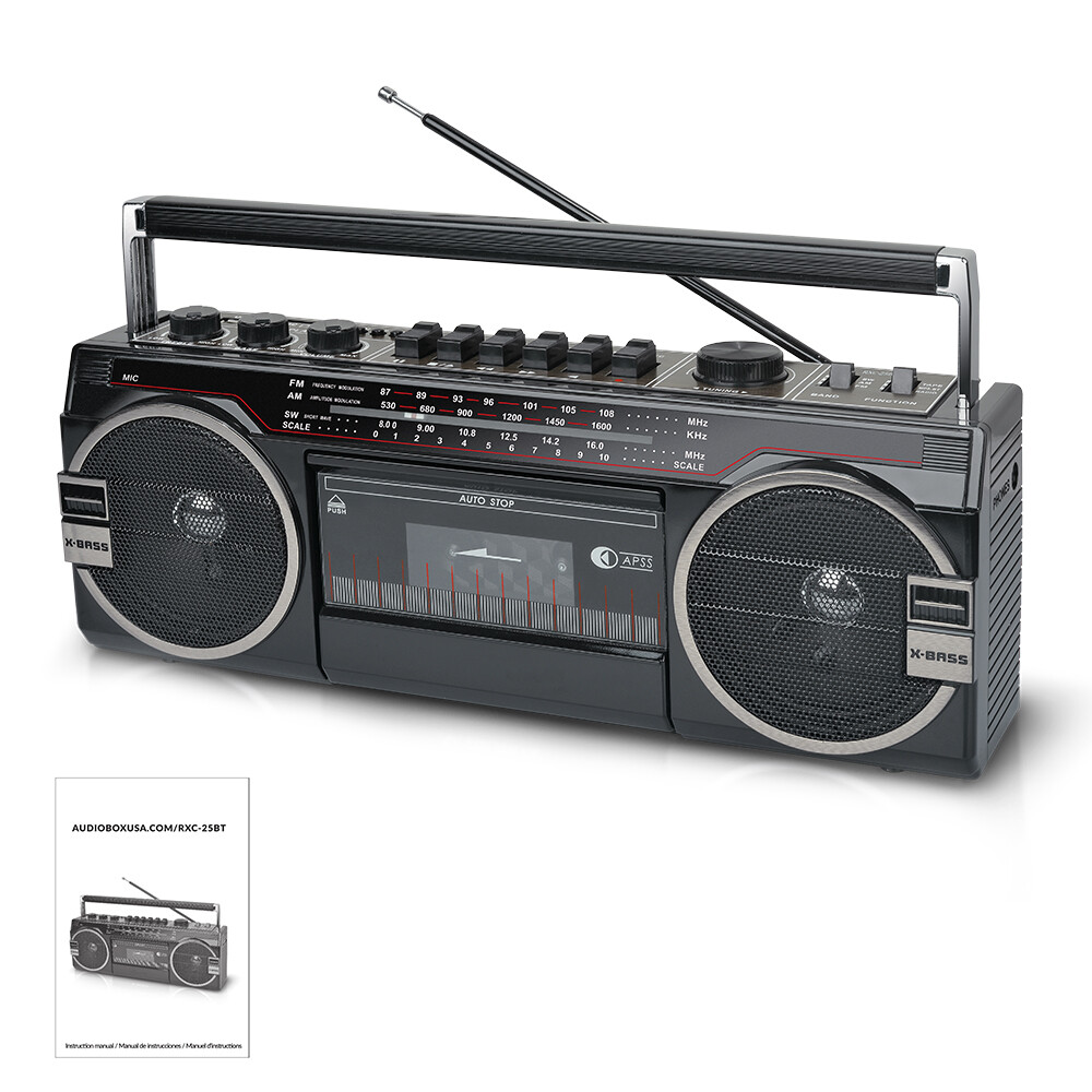 Portable Retro Cassette Player Bluetooth Connectivity Speaker AM/FM/SW, USB /SD