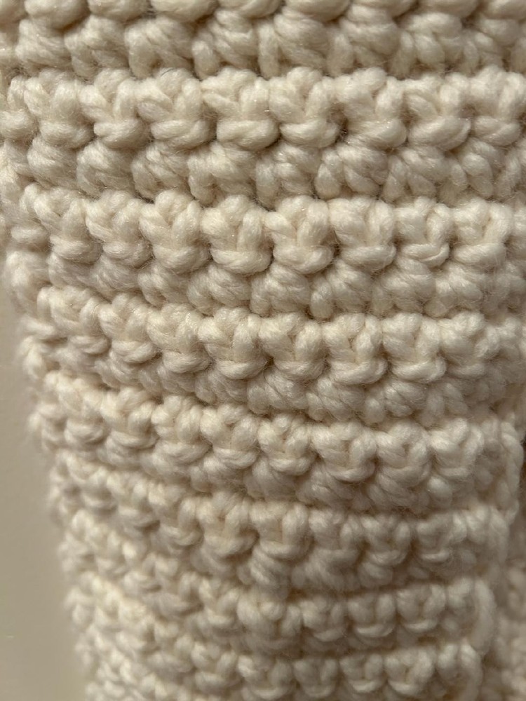 Handmade Crochet White Scarf