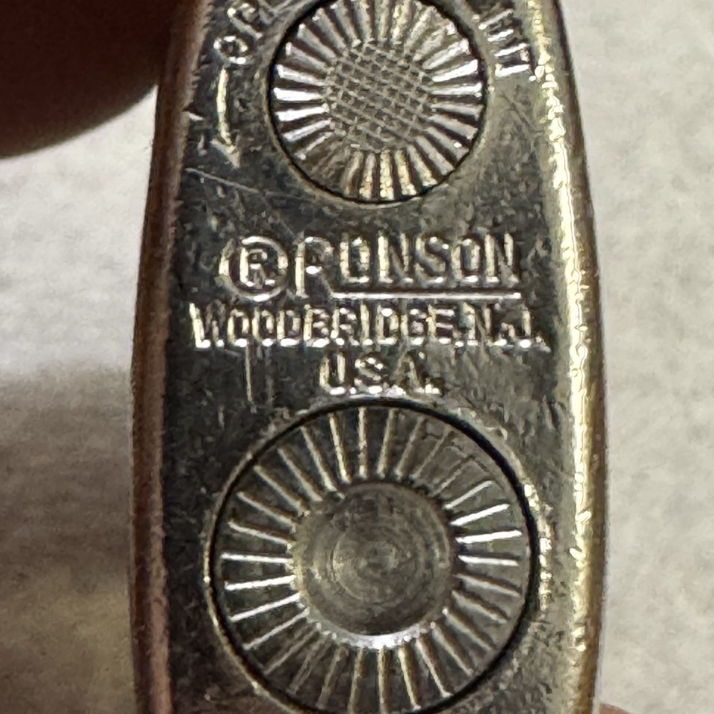 Vintage RONSON Lighter Windproof Atomic Chevron Sputnik Logo