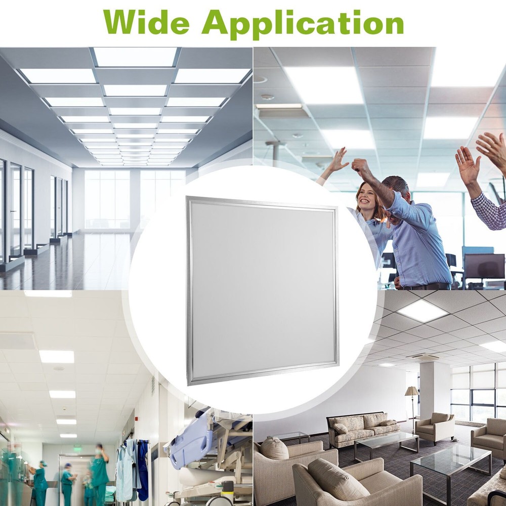 2 Pcs 2X2 LED Flat Panel Light, Lighting for Office Drop Ceiling LED Light Panel