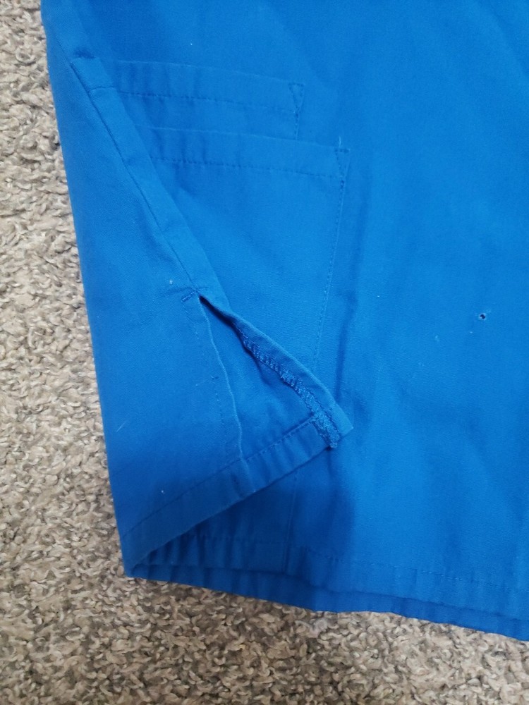 Unisex Cherokee Size Small Blue Scrub Top