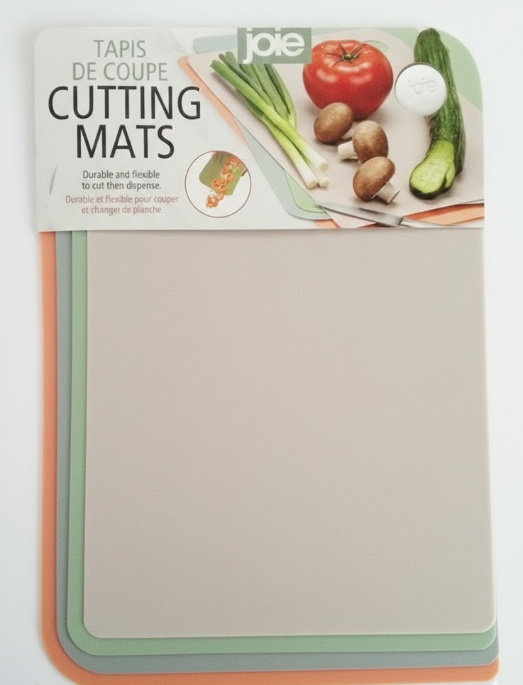 4X Flexible Color Coded Cutting/Chopping Mat Non Slip Base