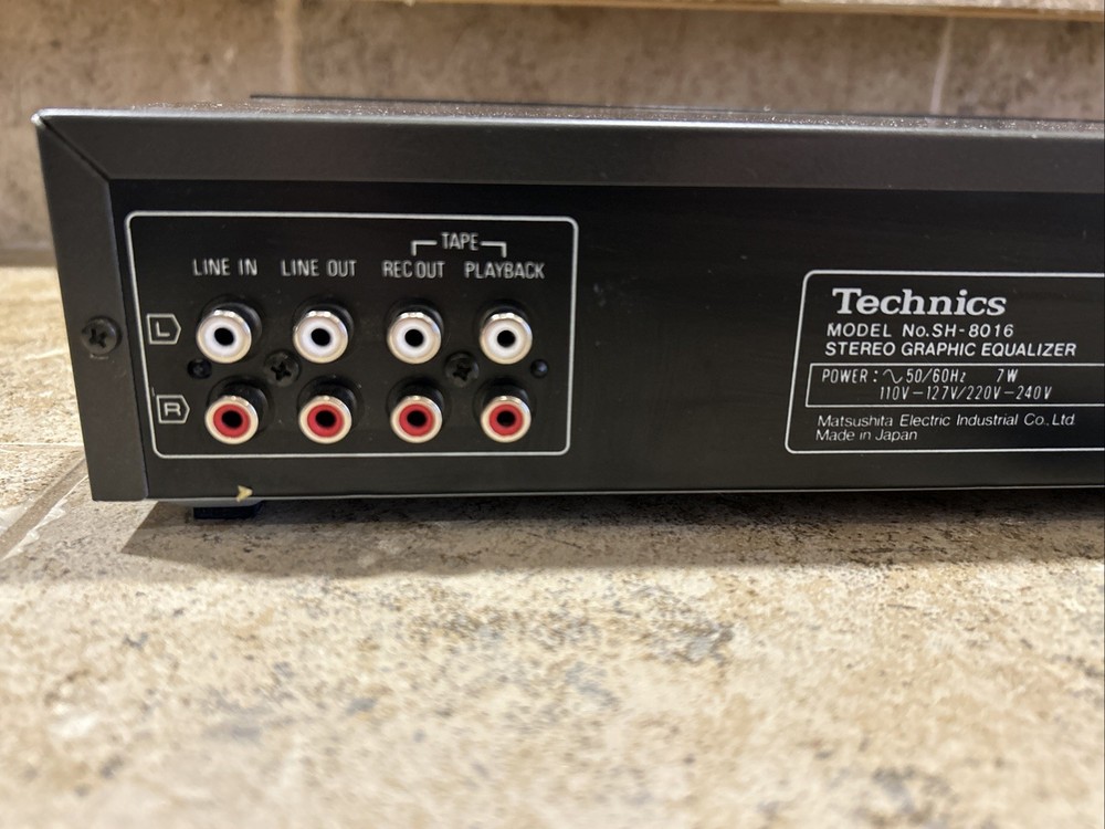 Technics Stereo Graphic Equalizer SH-8016 Vintage 1980s