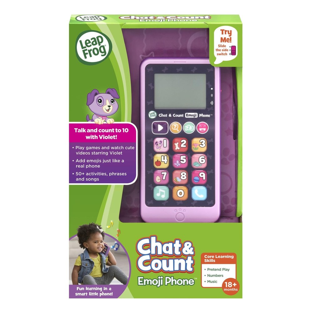 Chat and Count Emoji Phone, Purple