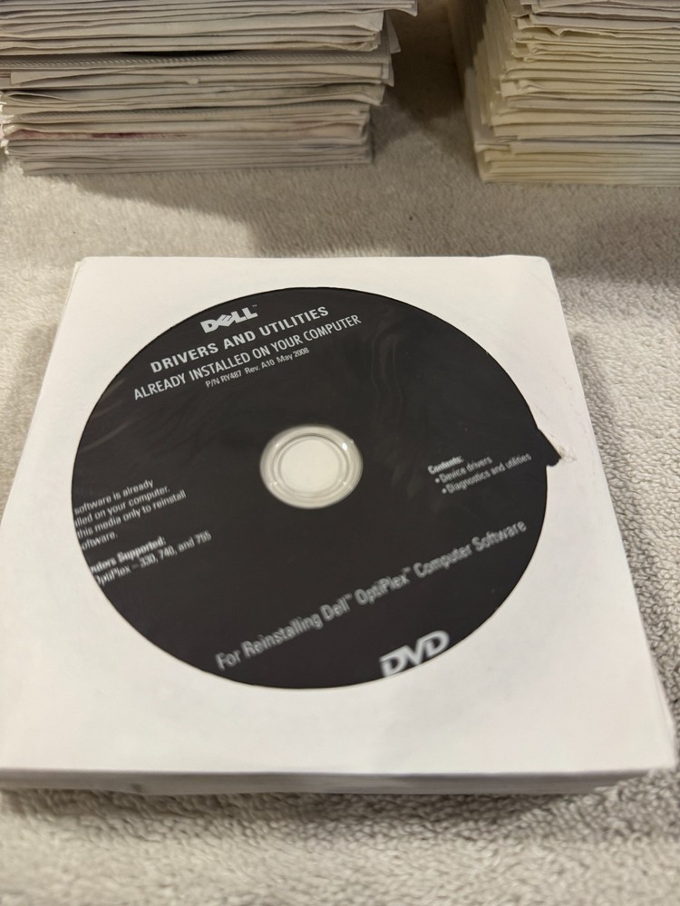 Dell Reinstalling Dell Optiplex Computer Software