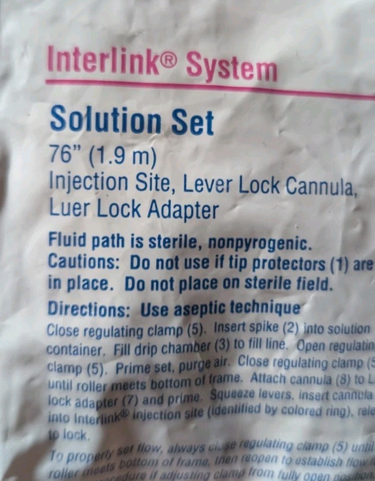 *1-Pack* Baxter System Solution Set Sterile 2C6401