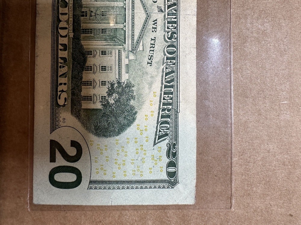 $20 BILL INK MARK ERROR RARE