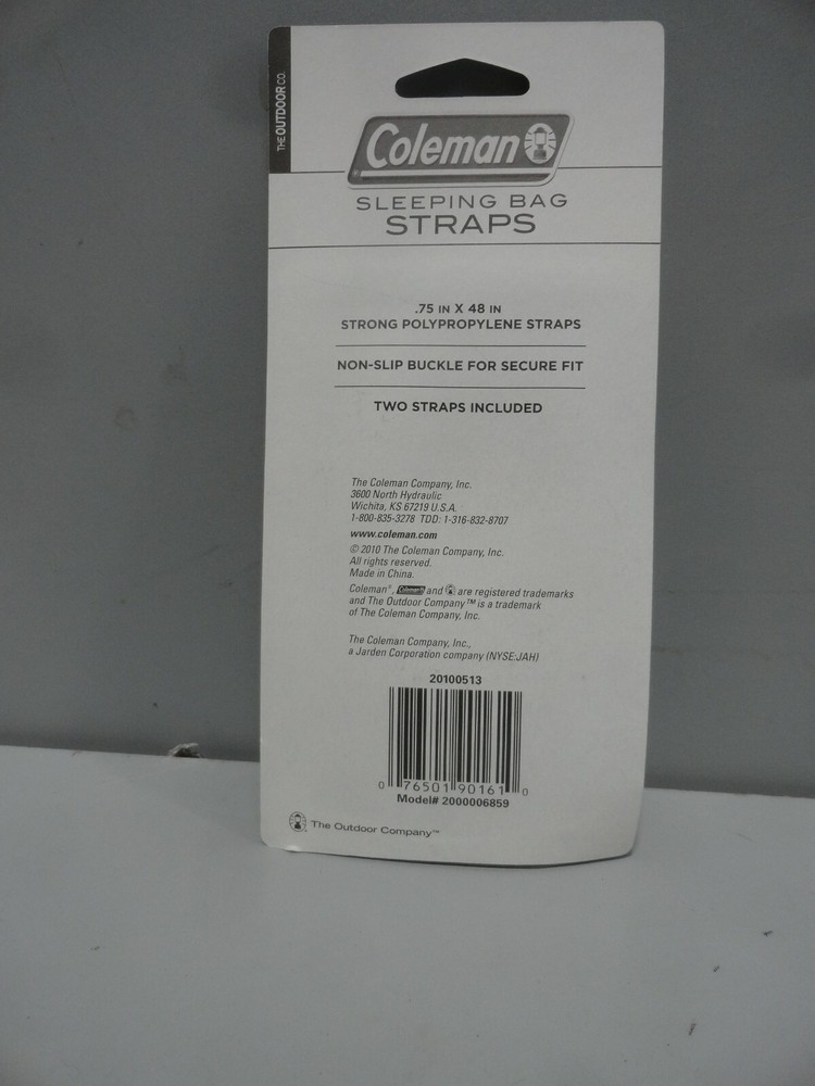 Coleman Sleeping Bag Straps - 3 pack box - 6 straps