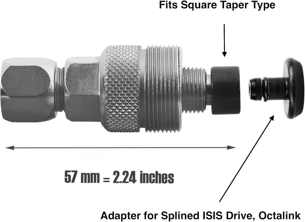 Compact Bicycle Crank Puller - Easy Use for Square Taper & ISIS Arm Removal