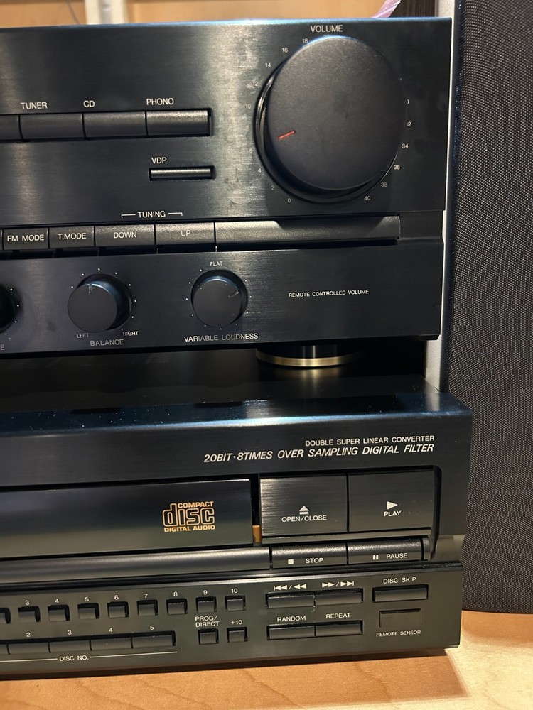 Denon DCM-420 5-Disc CD Changer W/Remote & Operating Instructions Tested Working