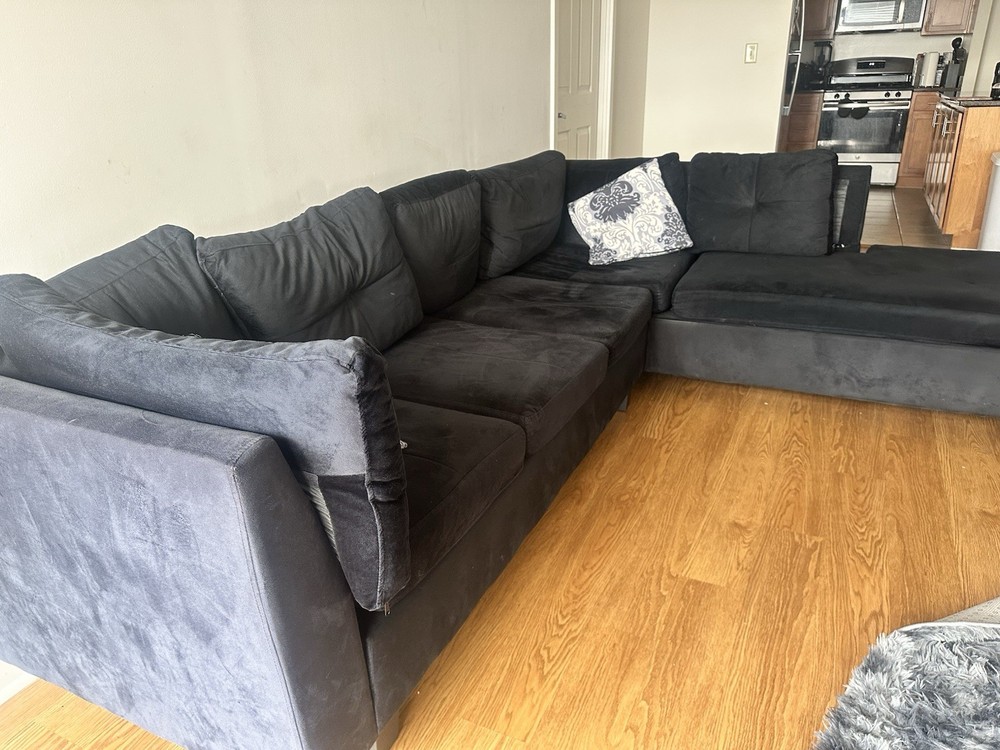Large Black Couch
