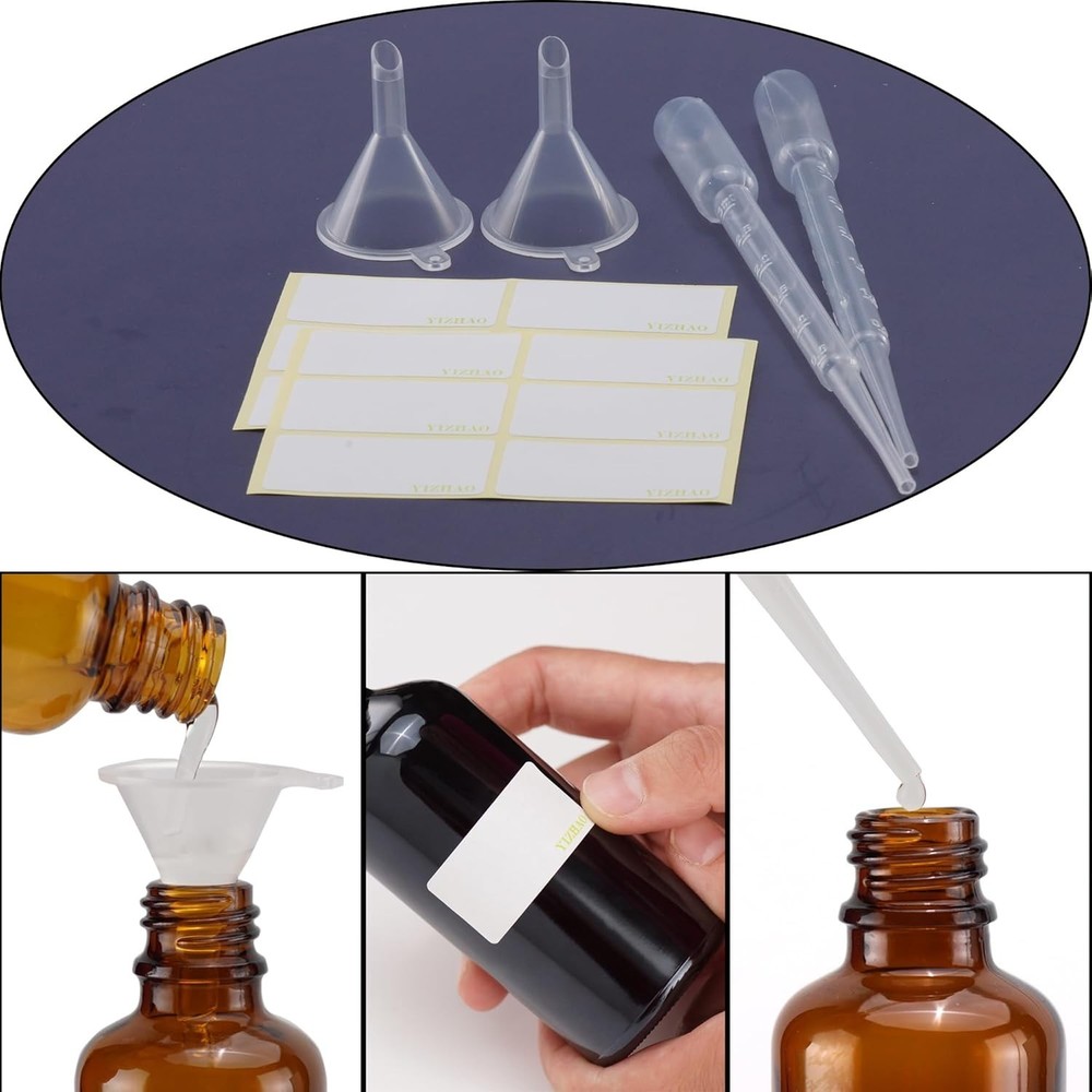 Refillable Fine Mist Spray Bottles - 1oz Capacity
