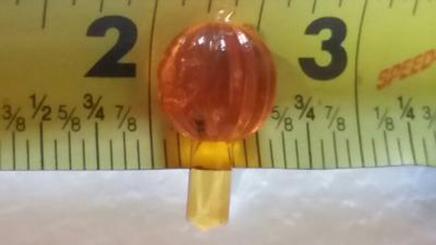 Halloween "Ceramic" Tree Lights~Plastic~ Orange Pumpkin Peg Lights (10)
